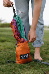 ENO DoubleNest Hammock - Lightweight, Portable, 1 to 2 Person Hammock - for Camping, Hiking, Backpacking, Travel, a Festival, or The Beach - Fade/Seaglass ENO