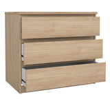 Tvilum Scottsdale 3 Drawer Chest in Jackson Hickory Tvilum