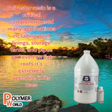 Polymer World- Polyester Resin 3 Gallon Kit with MEKP for Boats, Cars, Surfboards, RV, Pools,Canoes, Jetskis, Watercrafts (PR3G, 1) Polymer World