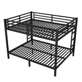 Bellemave Bunk Bed Queen Over Queen, Heavy Duty Metal Bunk Bed Frame, Queen bunk Bed for Adults, Adult bunk beds Heavy Duty, Queen Bunk Bed, Black Bellemave