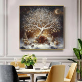 Christmas Tree of Life Diamond Art Kits for Adults, 5D Diamond Painting Kits for Adults Beginners, DIY Full Round Drill Diamond Dot Painting Gem Art Kits for Adult, Home Wall Decor 13.8x13.8 Inch VCLKDIY