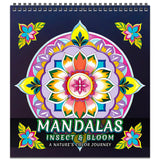 FUN LAVIE Adult Coloring Book 32 Mandala Coloring Books for Adults Relaxation and Teens Stress Relief, Featuring Mandalas Insect & Bloom Patterns for Women Mindfulness, Spiral Bound FUN LAVIE