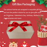 ccdcc 4x6 Collage Picture Frames Set of 2, Rustic Wooden Real Glass Vertical Hanging 3 Opening 4 by 6 Photo Frame, Distressed White ccdcc