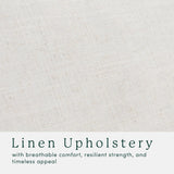 Walker Edison Nash Modern Farmhouse Linen Swivel Accent Chair, Cream Walker Edison