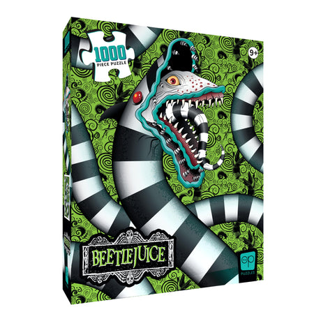 Beetlejuice Sandworm! 1,000 Piece Jigsaw Puzzle, Dimensions 19” x 27”, Featuring The Sandworm from Tim Burton’s Classic Film, Challenging and Engaging Officially Licensed Beetlejuice Merchandise USAOPOLY