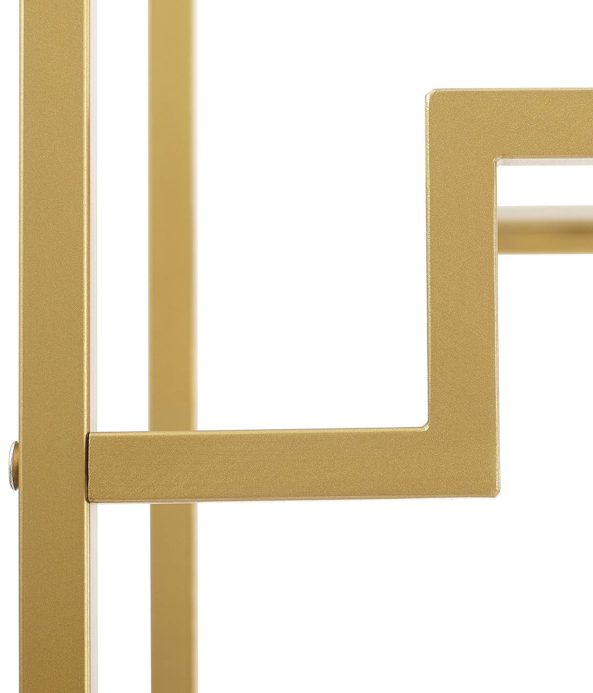 Crosley Furniture Celeste Bookshelf with Glass Shelves, Bookcase Storage, Gold Crosley Furniture