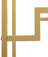 Crosley Furniture Celeste Bookshelf with Glass Shelves, Bookcase Storage, Gold Crosley Furniture