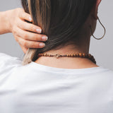 Nanalou Wooden Beads Necklace (Walnut) Nanalou