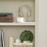 JAHRSTIM 5-Tier Adjustable Bookshelf in Cream - Versatile Storage Organizer for Home and Office JAHRSTIM