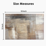 Emvency Farmhouse Placemats Set of 4, 12x18 Inch Modern Abstract White and Brown Art Painting Table Mats for Outdoor Home Party Kitchen Dining Decoration Emvency