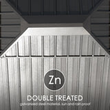 Kozyard Apollo 12’x14’ Hardtop Gazebo, Wooden Coated Aluminum Frame Canopy with Galvanized Steel Double Roof, Outdoor Permanent Metal Pavilion with Netting for Patio, Deck and Lawn (12ft x 14ft) Kozyard