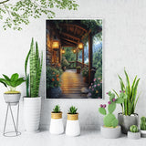 Diamond Art Kits for Adults Beginner- Garden DIY Modern Diamond Painting Kits 5D Diamond Dots Gem Art Crafts with Tools Round Full Drill Funny Crafts for Home Wall Decor&Gift 12x16inch Fairyland JinWenn