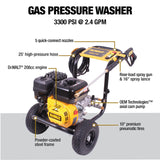 Dewalt 61147S 3300 PSI 2.4 GPM Gas Cold Water Pressure Washer DEWALT