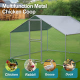Airynee Large Chicken Coop, Chicken Coops for 10 Chickens, Chicken Runs for Yard with Water Poof & UV Resistance Cover, Chicken Coop Run with Double Lockable Doors for Outdoor Backyard Farm Use Airynee