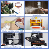 Fyguard 4 Rolls 20mm×25m (82Ft) Sublimation Tape Heat Tape Transfer Tape High Temperature Heat Resistant Tape, Heat Tape for Sublimation Heat Press Electronic Soldering Masking, No Residue Fyguard