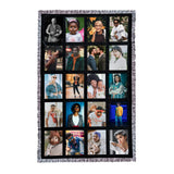 20-Panel Blank Sublimation Plush Velvet Blanket with Soft Edge Frills, DIY Velvet Blanket, Soft Sublimation Blanket, Black, 40 x 60'' (BL-40X60-20P) WoodArtSupply