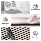 LEEVAN Black and White Striped Area Rug 3x5 ft Outdoor Patio Rugs Woven Washable Farmhouse Floor Carpet Front Porch Doormat for Bedroom/Courtyard/Laundry Room/Living Room LEEVAN