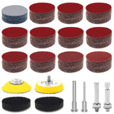 Windspeed 240+8 Pcs Sanding Discs Pad Kit, 2 Inch Die Grinder Sanding Disc Sander Attachment for Drill Sanding Attachment Rotary Sander Pads Include 60-3000 Grit Windspeed