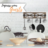 Autumn Alley Rustic Coat Rack Wall Mount – Multi-Purpose Farmhouse Wood and Metal Coat Hooks Wall Mount for Entryway, Bathroom, or Kitchen Autumn Alley