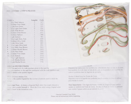 Janlynn Counted Cross Stitch Kit, The Lord's Prayer, Blue, By the yard Janlynn Corp.