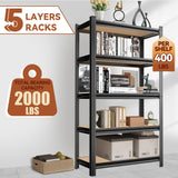 Bookshelf, 5-Tier Open Bookcase, Freestanding Display Storage Shelves, Tall Bookcase for Bedroom, Living Room and Office, Modern Light Brown,35.4" W*16" D*72" H Notmise