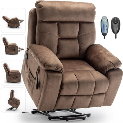 HBUI Lift Chair/Lazy boy Recliner Chair with Cupholder/Power Lift Recliner Chair for Elderly， Electric Recliner/Big and Tall Recliners for People Up to 6'2"/350lb Range