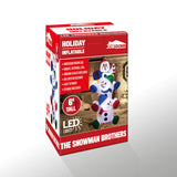 Joiedomi 6 FT Christmas Inflatable Stacked Snowman with Build-in LEDs Blow Up Inflatables for Xmas Party, Home Indoor Outdoor Yard Garden Lawn Winter Décor Joiedomi