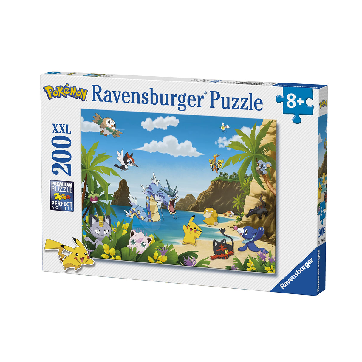 Ravensburger - Children's Puzzle - XXL 200 Piece Puzzle - Catch Them All! / Pokémon - Ages 8 and up Puzzle - Thick and Durable Cardboard - Video Game - 12840 Ravensburger