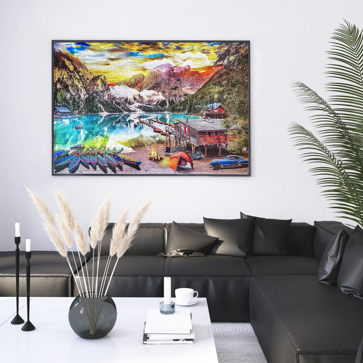 Jigsaw Puzzles 2000 Pieces for Adults, Families Lakeside View Pieces Fit Together Perfectly Nattork