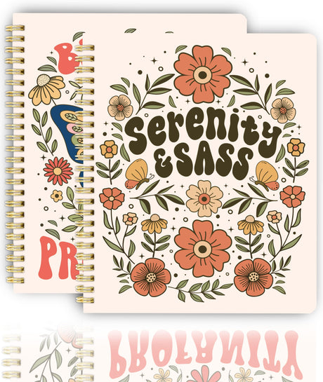 2PCS Beautiful Coloring Book for Adults Relaxation - Funny Swear Words Coloring Books with Floral Designs for a lot of Laughs - The Perfect Stress-Relieving Gift for Women SunsetHalo