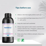 FUNCRECOL 3D Printer Resin Clear, High Transparent Fast UV-Curing 405nm 3D Resin for LCD/DLP/MSLA Resin 3D Printer, Low Odor High Precision 3D Printing Resin Clear Blue 1000G FUNCRECOL