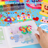 Pllieay 5mm Fuse Bead Kit with Upgraded Iron, 48 Colors Melty Beads for Craft, Iron Beads Set Including 2 Pegboards, Ironing Paper and Chain Accessories for Arts Crafts Easter Christmas Birthday Pllieay