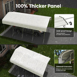 12x20 Carport, Heavy Duty Metal Car Port, All-Weather Protection, Easy Assembly for Cars, Trucks, Boats, Tractors, and Outdoor Storage fuzzy-bird