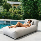 OPEAK Patio Furniture Set Bean Bag Lounge Chair Sectional Conversation Patio Set Daybed Furniture Outdoor Sofa Couch High Density Foam Filling Modern Comfy Couch (Light Gray), Lounge 01 OPEAK