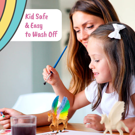 Unicorn Painting Kit for Girls - STEM Certified Unicorn Craft for Girls Ages 4-6 & up- Paint Your Own Arts and Crafts Includes 2 DIY Headbands & 8 Kids Painting Crafts for Fun Screen-Free Play COASTLINE CRAFT