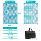 HEBE Outdoor Rug Waterproof 6x9, Plastic Straw Rug Camping Rug, Reversible Outdoor Patio Rugs RV Mat Clearance, Indoor Outside Floor Carpet for Porch,Deck,Camper,Balcony,Backyard HEBE