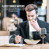 Utopia Home White Cloth Napkins (12 Pack, 20x20 Inches), Ideal Dinner Napkins for Party, Wedding and Lunch/Dinner Utopia Home