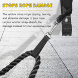 XonyiCos 4 PCS Short Straps Tree Swing Straps Hanging Kit, with Carabiners, Heavy Duty Suspension Kits for Gym Fitness Cable Machine Extension, Hanging Pulleys, Rings,Hammock Tree Straps XonyiCos