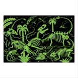 Mudpuppy Dinosaur Park – 100 Piece Glow in The Dark Jigsaw Puzzle with A Bold Scene of Marvelous Dinosaurs and Hidden Dino Skeleton Details in The Dark Mudpuppy