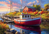 Buffalo Games - Imagine It Images - Old Boathouse - 500 Piece Jigsaw Puzzle for Adults -Challenging Puzzle Perfect for Game Nights - Finished Size is 21.25 x 15.00 Buffalo Games