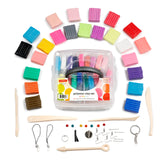 Incraftables Polymer Clay Kit (24 Colors Soft Block). Modeling Oven Bake Clay Kit for Adults, & Kids with Sculpting Tools. Non Toxic Molding Polymer Starter Baking Set for Jewelry Making Incraftables