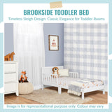 Dream On Me 648-VOAK Brookside Toddler Bed, 53x29x28 Inch (Pack of 1), Vintage White Oak Dream On Me