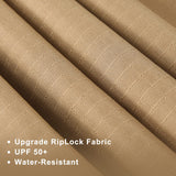 MASTERCANOPY 10' X 12' Outdoor Retractable Pergola with Sun Shade Canopy Patio Metal Garden Pergola,Beige MASTERCANOPY