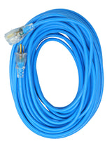 Southwire Coldflex Light Duty Extension Cord, 100Ft, 16 Gauge, 3 Conductor, Cold Weather Cord, Blue, 2436 Southwire