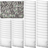 Frienda 50 Pieces Sublimation Blank Canvas Makeup Bags Bulk Blank DIY Heat Transfer Cosmetic Makeup Bags Canvas Pen Case Pencil Bags Clear Sublimation Blank Pouch with Zipper (White,7.87 x 5.7 Inch) Frienda