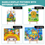 ESRICH 2Pack16in Tabletop Easel,Tabletop Easel for Painting Party, Wooden Tabletop Display Easels,Painting Easel for Displaying Canvases, Photos, Display Tripod Holder Stand for Students Kids ESRICH