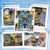 Flever Dollhouse Miniature DIY House Kit Creative Room with Furniture for Romantic Valentine's Gift (Molan House) Flever