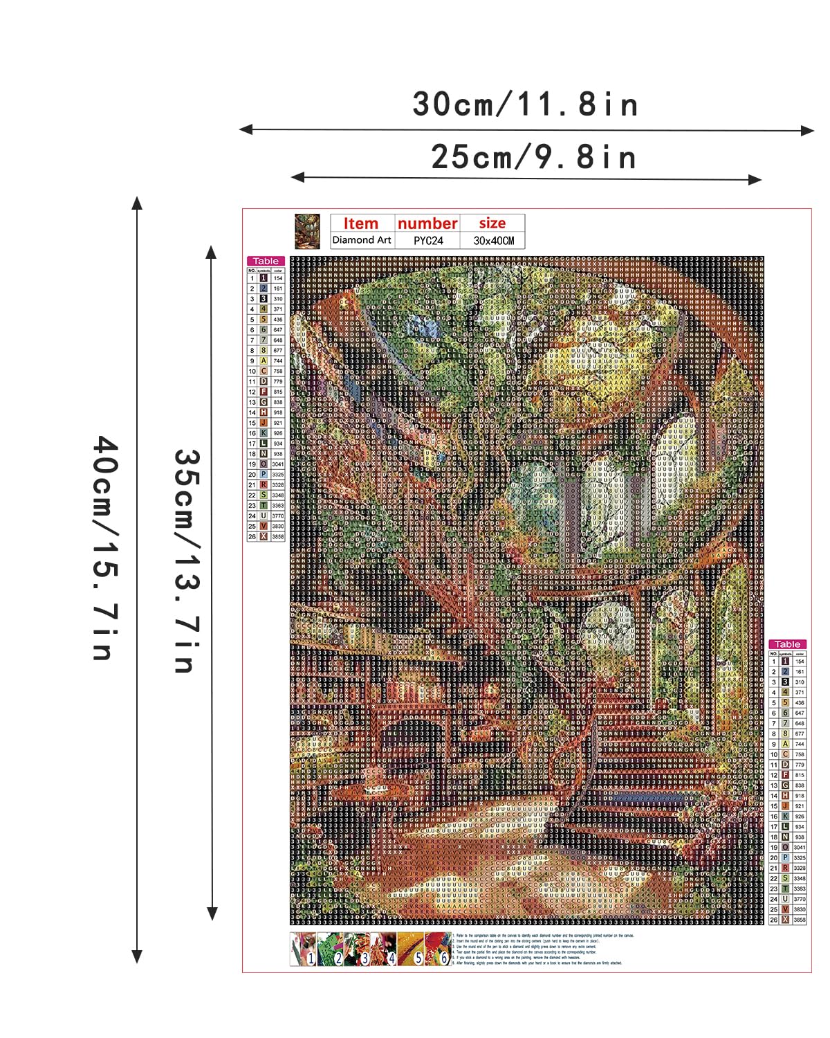 Luckyrichrui Book Diamond Art Kits for Adults, 5D Diamond Painting Kit for Beginner, DIY Full Drill Landscape Diamond Art, Home Wall Decor 11.8x15.8 Inch Luckyrichrui