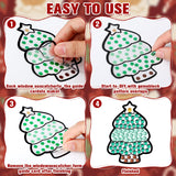 Gersoniel 36 Sets Christmas Window Art Suncatcher Kits, Diamond Art Craft Ornament Kits with Ropes, Gem Suncatcher Fun Gemstone Sun Catcher, Diamond Crafts Gift Gersoniel