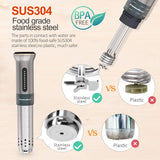 KitchenBoss Sous Vide Cooker Machine: Ultra-quiet 1100 Watt IPX7 Waterproof Water Thermal Immersion Circulator Accurate Temperature Control Digital Display Slow Cooking Sous-vide KitchenBoss